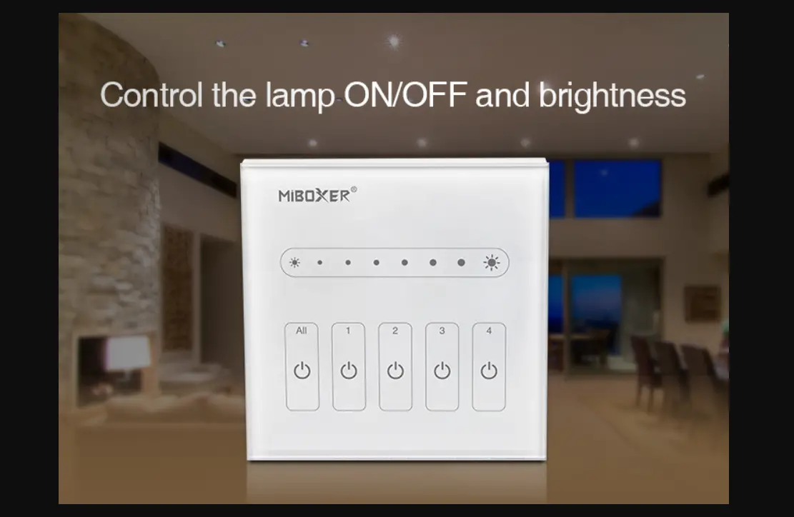 Miboxer L1/l4 0~10v 1/4ch Led Touch Panel Dimmer User Guide
