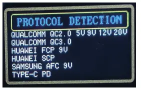 JOY-iT JT-TC66C Low Cost USB 3.0 Volt- and Amperemeter - PROTOCOL DETECTION
