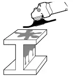 BOSCH 12 125 CIEP GWS Professional Angle Grinder -Removing paint