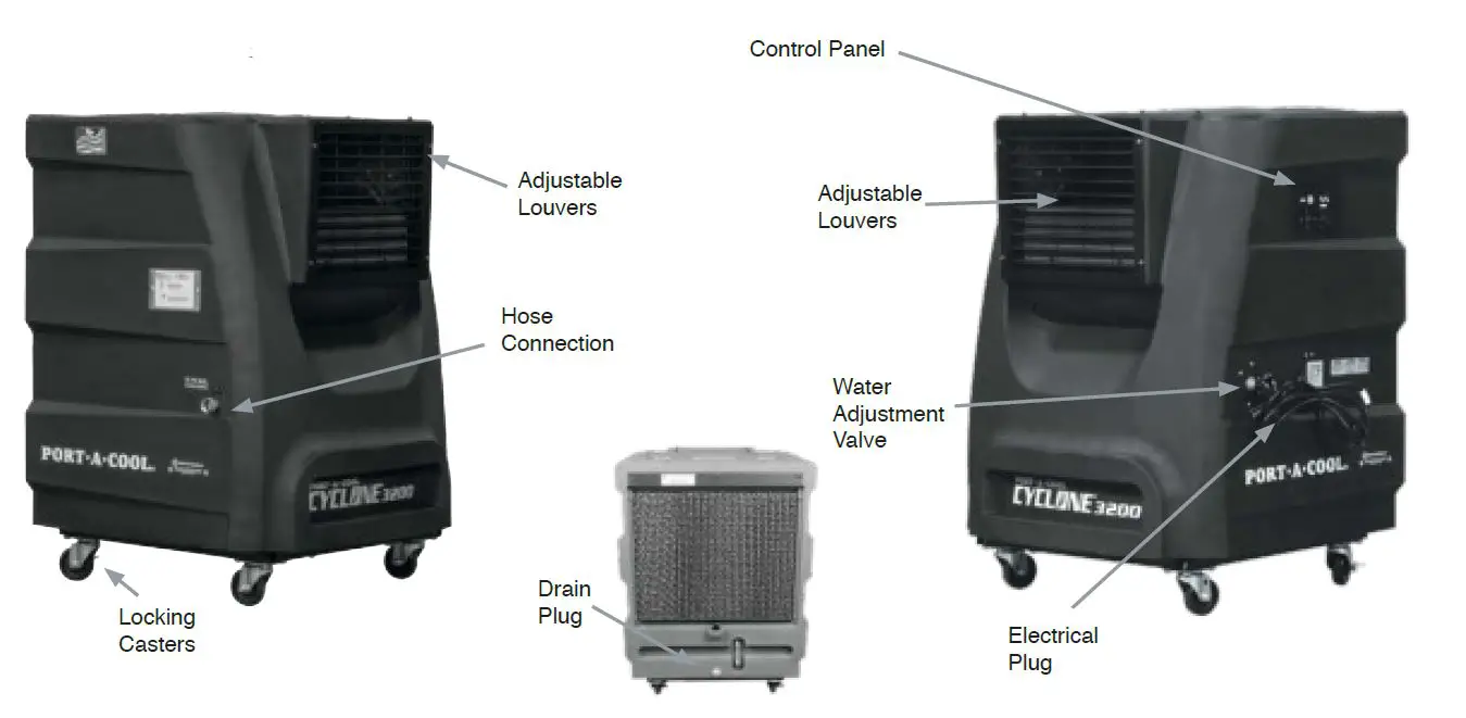 PORTACOOL PAC2KCYC01 CYCLONE Evaporative Cooler fig4