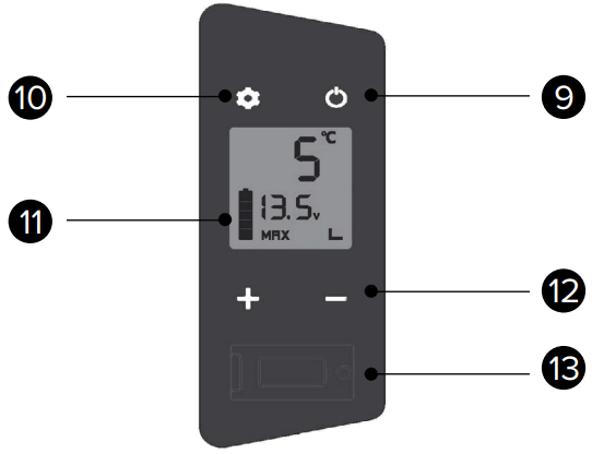 MAGIRA MF30 C Mobile Fridge - Display