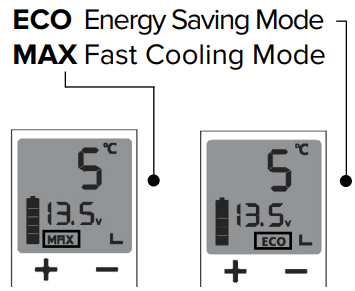 MAGIRA MF30 C Mobile Fridge - Settings