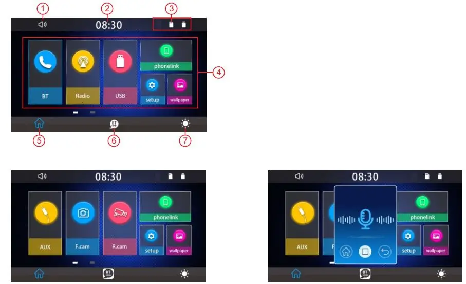 Hodozzy Apple B09N3C1C3Y Carplay Single Din Car Stereo Installation Guide - Main interface