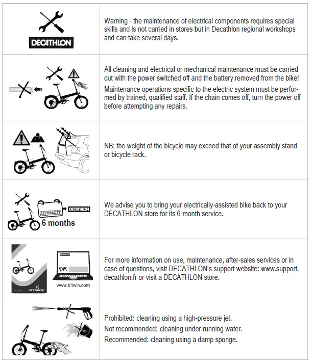 BTWIN Tilt 500E Electric Assisted Folding Bike 17