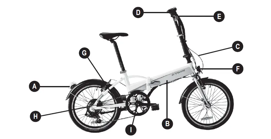 BTWIN Tilt 500E Electric Assisted Folding Bike 3