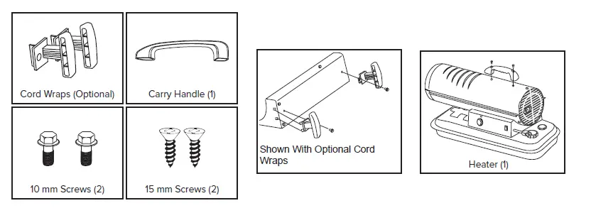 MASTER MH-45-KFA Kerosene Forced Air Heater FIG 1