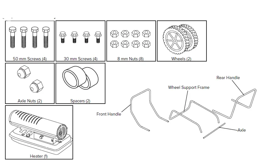 MASTER MH-45-KFA Kerosene Forced Air Heater FIG 2