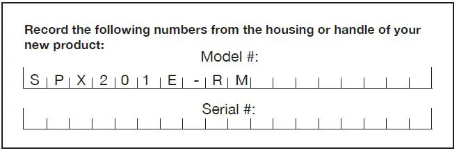 Model + Serial Numbers