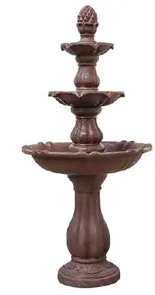 XBRANDFT973615-3-Tier-Freestanding-Waterfall-Fountain-fo-Garden-