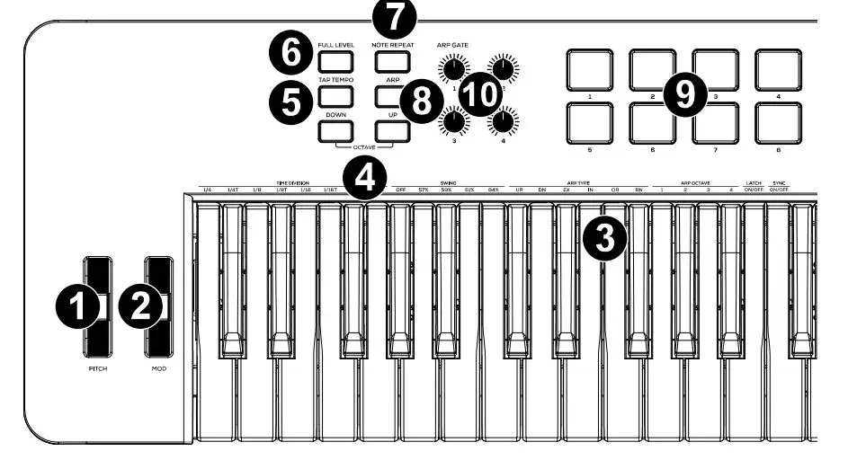 ALESIS V61 MKII MIDI keyboards FIG 2