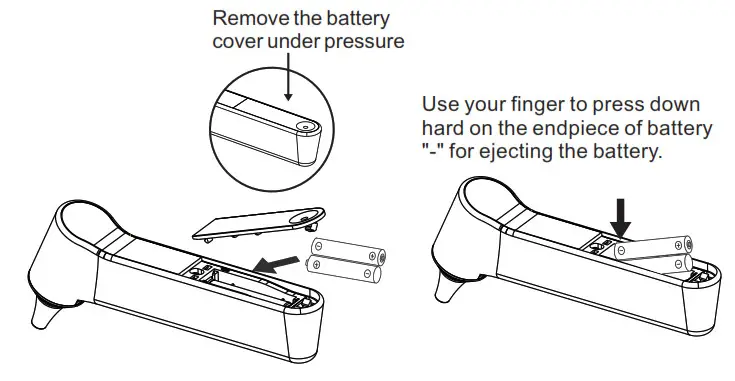 kinetik Infrared EarForehead Battery installation explanation