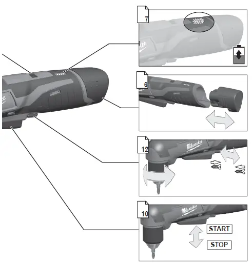 milwaukee C12 RAD Cordless Angle Drill-FIG-2