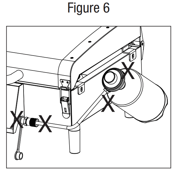 Blue Rhino GGT2131L Outdoor 2-Burner Portable LP Gas Griddle - fig 5