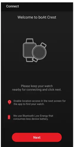 connect the device with the App