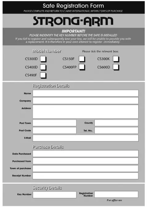 Clarke CS300D Digital Electronic Safe-PIC