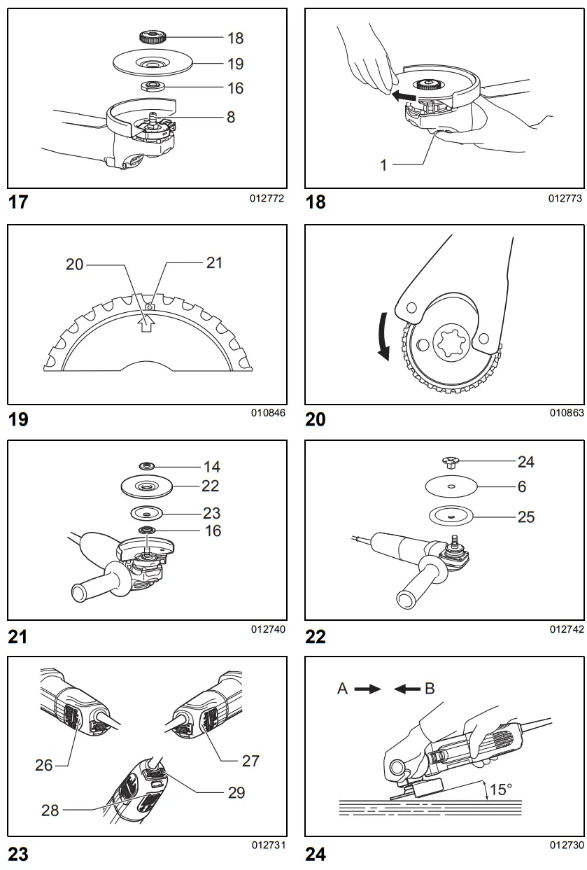 makita SA5040C Angle Sander Polisher - fig 1