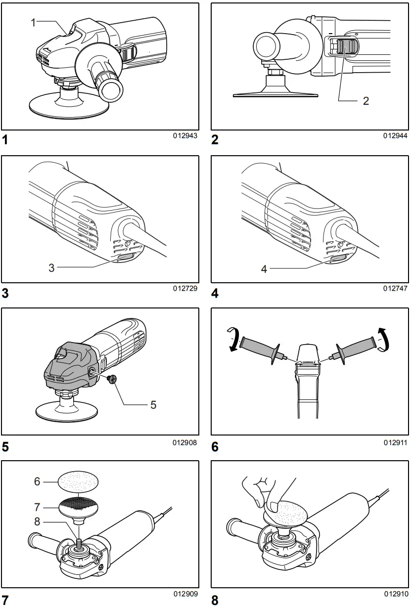 makita SA5040C Angle Sander Polisher - fig
