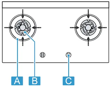 Bosch-PMD82D31-Built-in-gas-hob-fig1