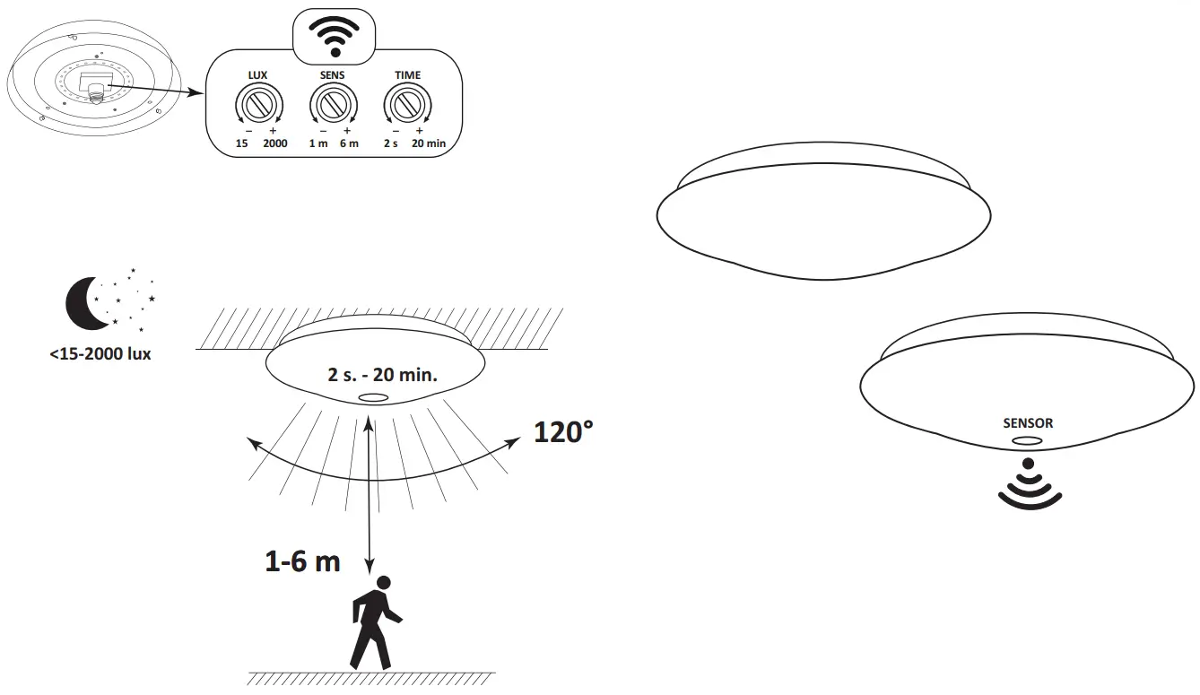 PLAFON 313386 Adar LED 13W Slim Polux