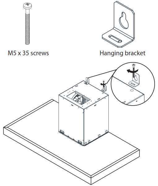 PHILCO PEW 613 Range Hood -hanging brackets