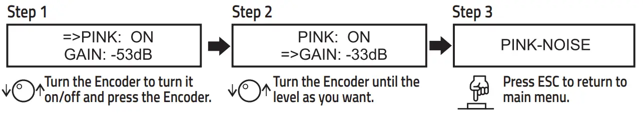 MENU & CONFIGURATIONS