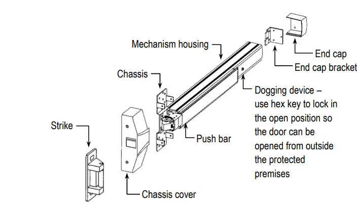 ENFORCER-SD-962AR-36G-Grade-1-Rim-Type-Exit-Device-FIG-2