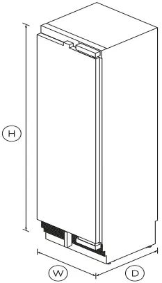 FISHER PAYKEL RS6121FRJK1 61cm Integrated Column Freezer B