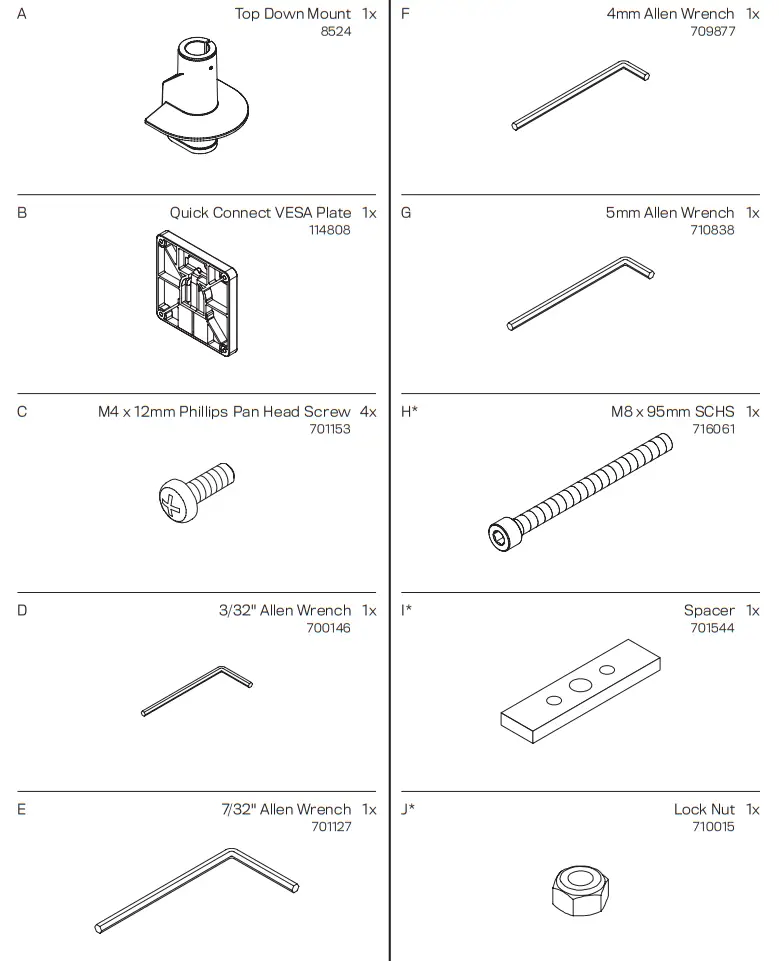 innovative E2 1 Single Articulating Monitor Arm - fig 2