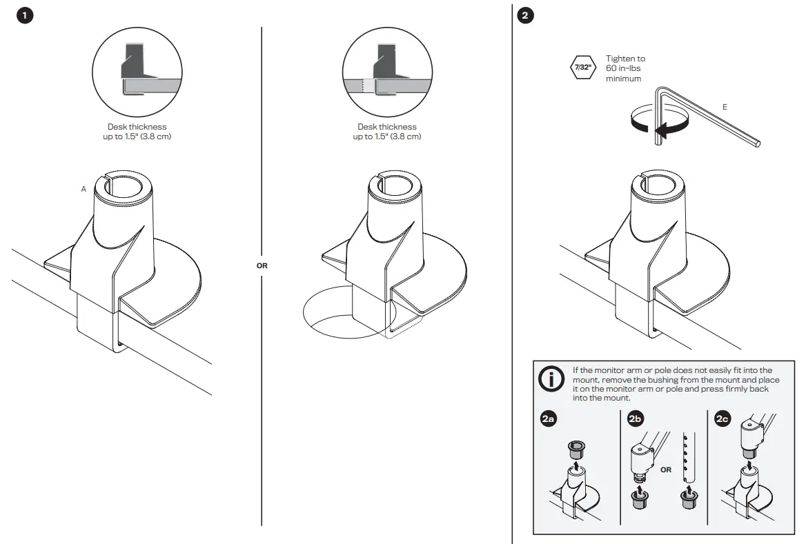 innovative E2 1 Single Articulating Monitor Arm - fig 3