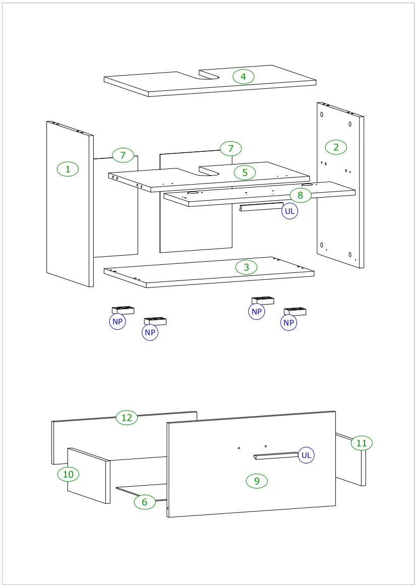 INOSIGN 6035908 Washbasin Cabinet Skara - fig 1
