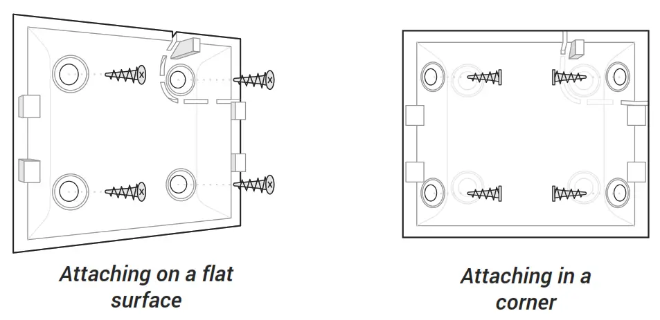 AJAX AJ COMBIPROTECT W CombiProtect Motion Glassbreak Detector - Attaching on a flat