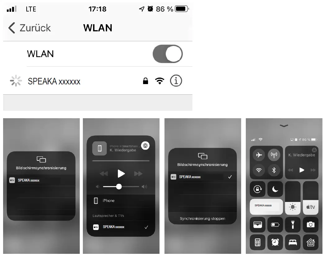 SpeaKa 2342739 4K Wireless Presentation Transmitter and Receiver with Quad Multi Viewer-6