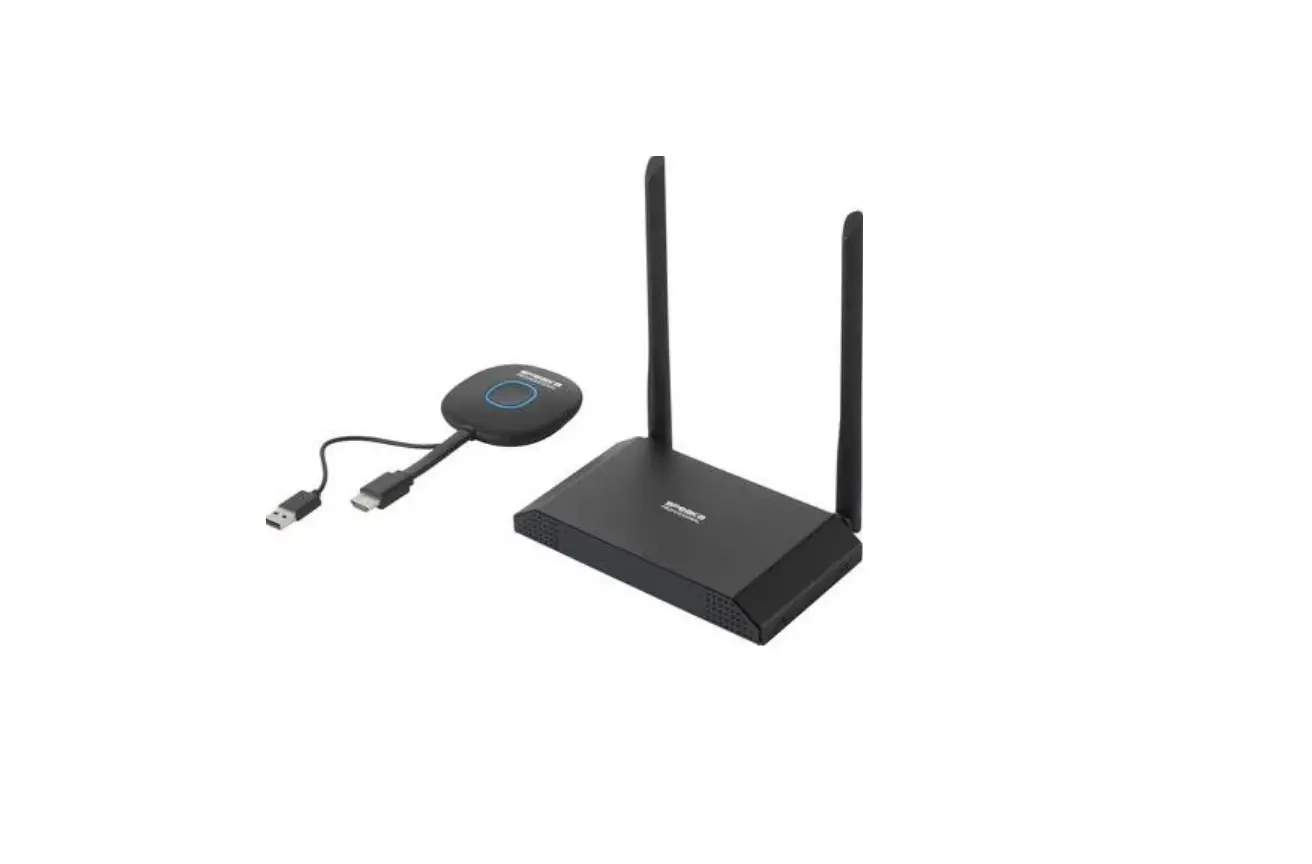 Speaka 2342739 4k Wireless Presentation Transmitter And Receiver With Quad Multi Viewer Instruction Manual