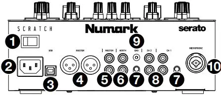Numark Scratch Two-Channel DJ Scratch Mixer 4