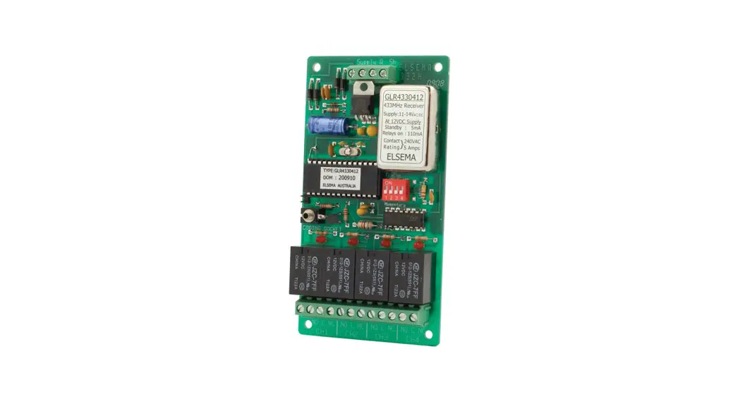 Elsema Glr43303, Glr43304 Multi-channel 433mhz Gigalink Receiver User Guide