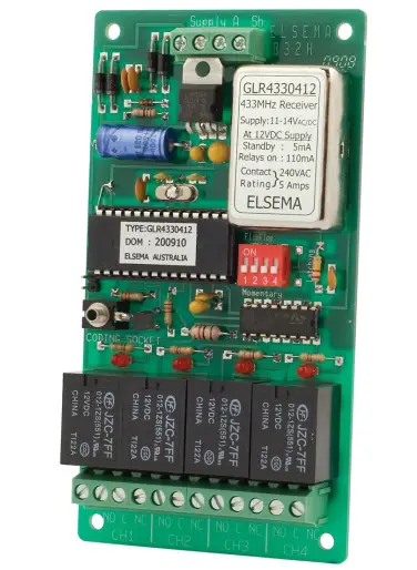 ELSEMA GLR43303, GLR43304 Multi-Channel 433MHz Gigalink Receiver