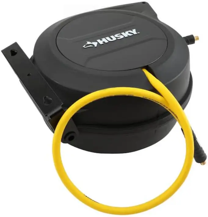 HUSKY AHR-1003 3/8 IN x 50 FT Hybrid Air Hose With Enclosed Hose Reel