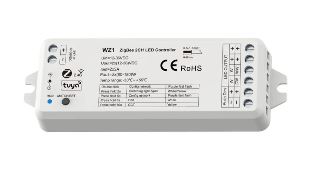 Skydance Wz1 2ch Led Controller Mechanical Structures User Manual Skydance Wz1 2ch Led Controller Mechanical Structures User Manual