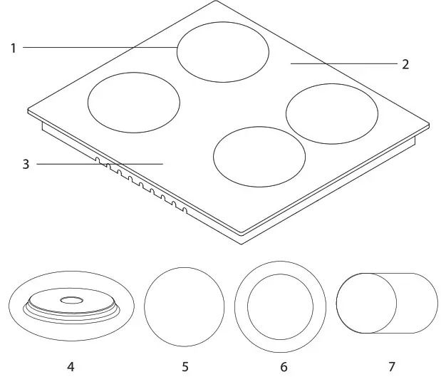 TESLA HV6400SB Glass-ceramic cooktops Archives - Electrical Connection Scheme 2