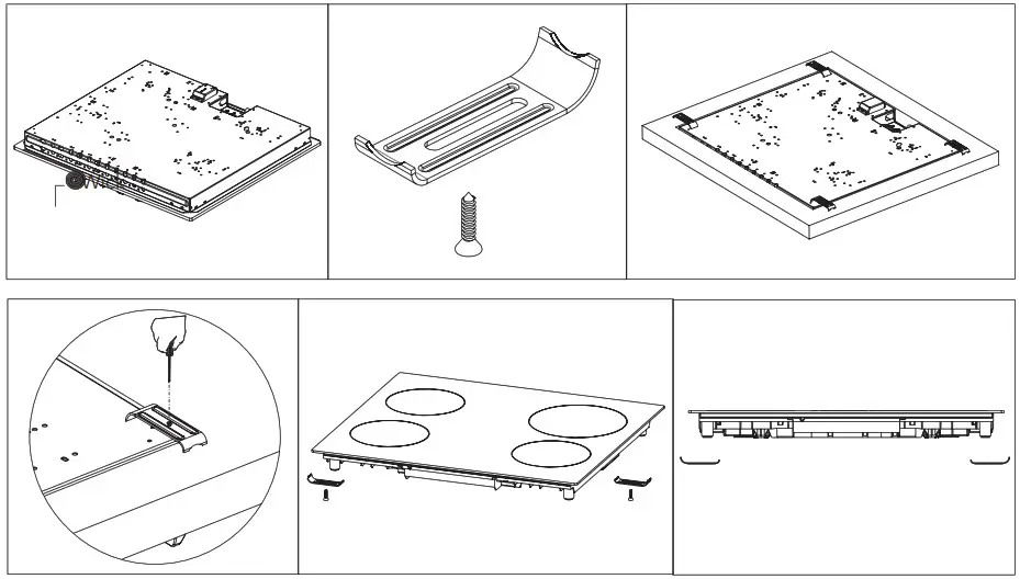 TESLA HV6400SB Glass-ceramic cooktops Archives - Installation Diagram
