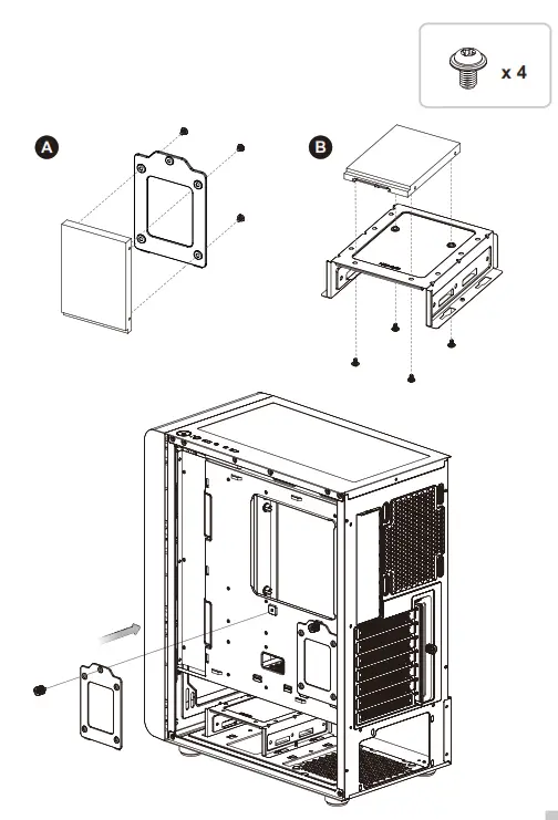 thermaltake S200 TG ARGB Tower Chassis - Installation1