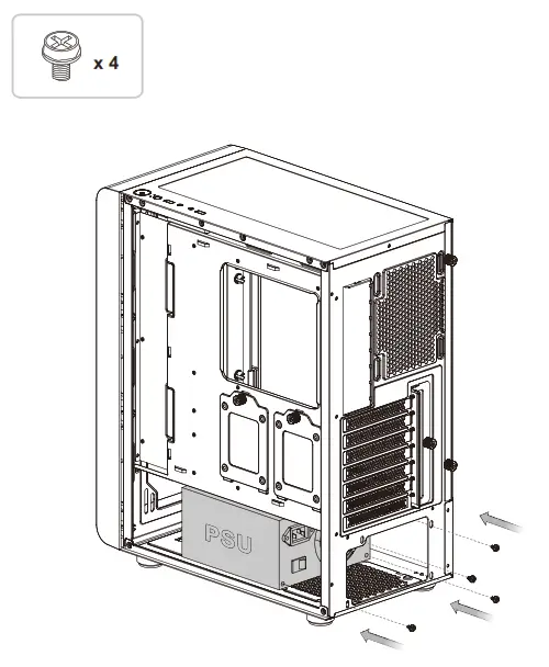thermaltake S200 TG ARGB Tower Chassis - PSU2