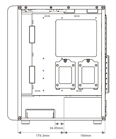 thermaltake S200 TG ARGB Tower Chassis - PSU3