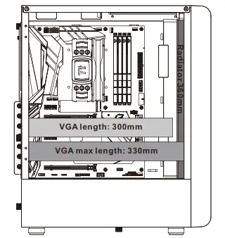 thermaltake S200 TG ARGB Tower Chassis - max3