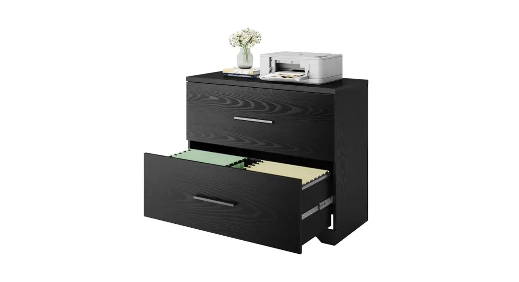 Devaise Awjg008 Wood 2 Large Drawer File Cabinet Instruction Manual