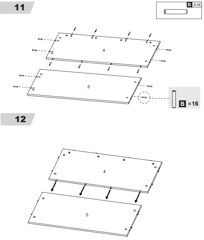 DEVAISE AWJG008 Wood 2 Large Drawer File Cabinet - Fig 12