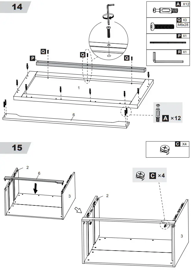 DEVAISE AWJG008 Wood 2 Large Drawer File Cabinet - Fig 14