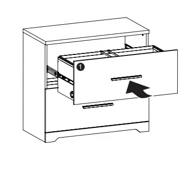 DEVAISE AWJG008 Wood 2 Large Drawer File Cabinet - Fig 22