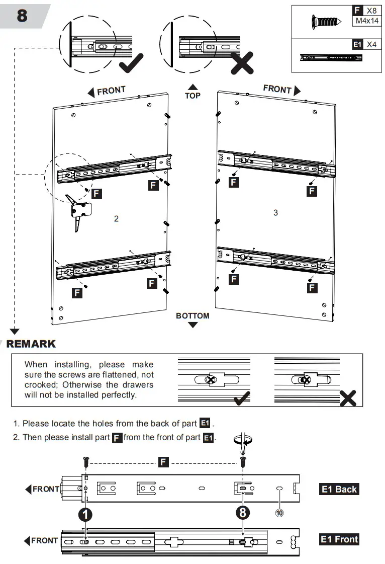 DEVAISE AWJG008 Wood 2 Large Drawer File Cabinet - Fig 6