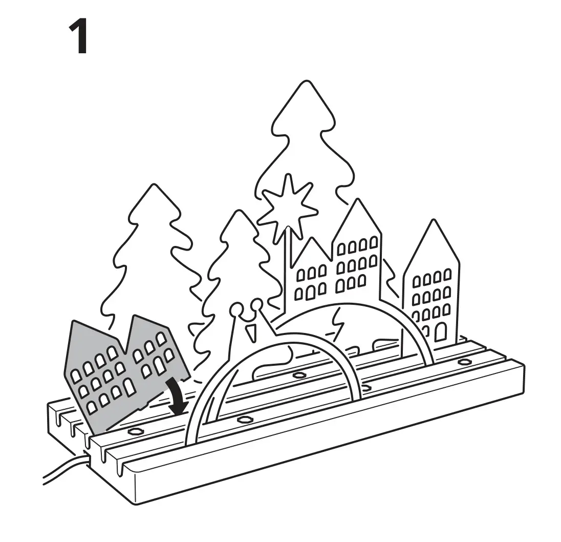 IKEA STRÅLA Decoration Set LED Table Lamp - Figure 1